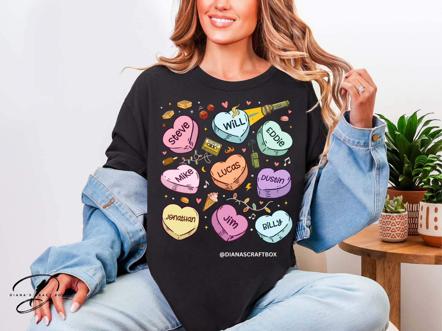 Stranger things Valentines t-shirt