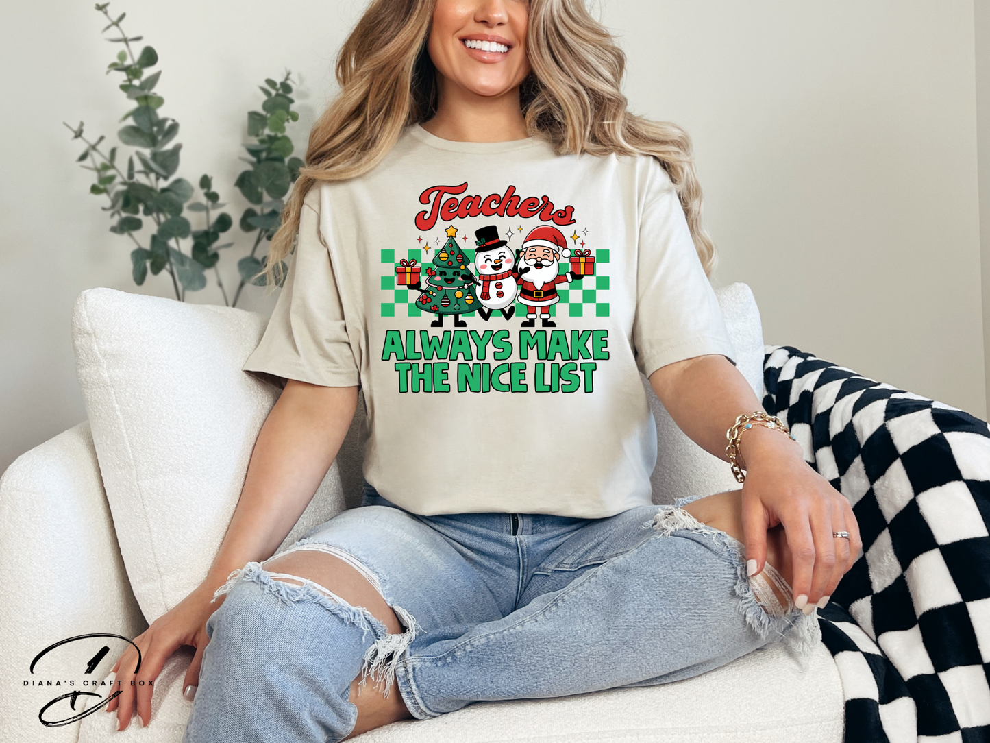 Teachers always make the nice list T-shirt