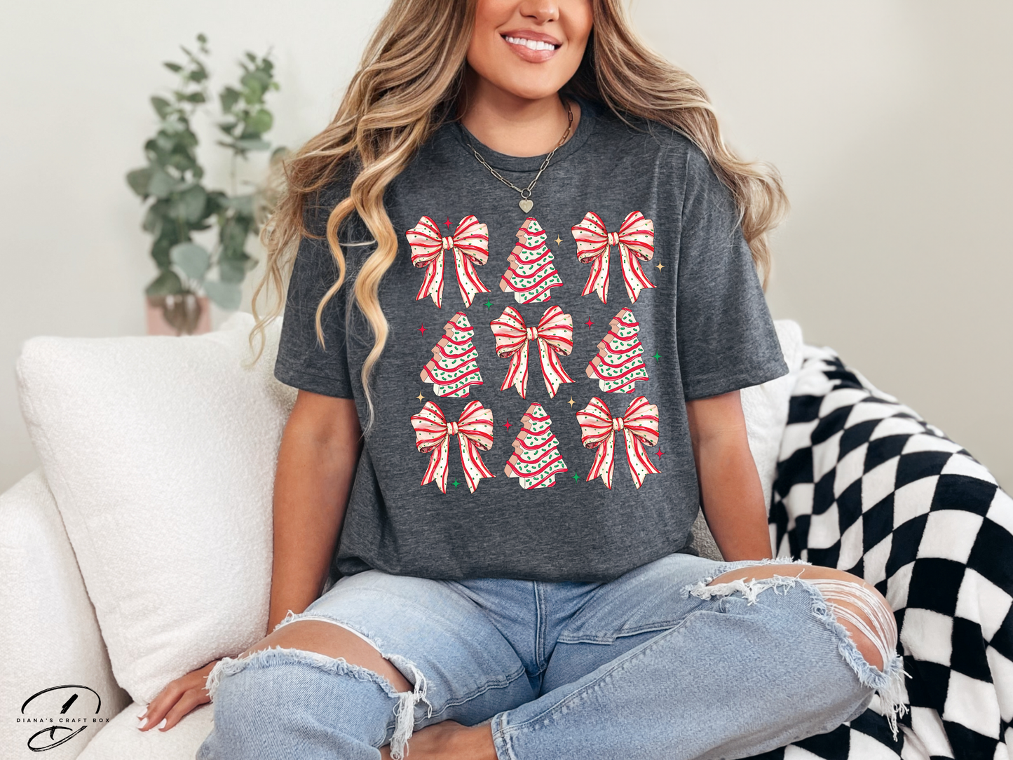 Red Christmas Trees Little Debbies T-shirt