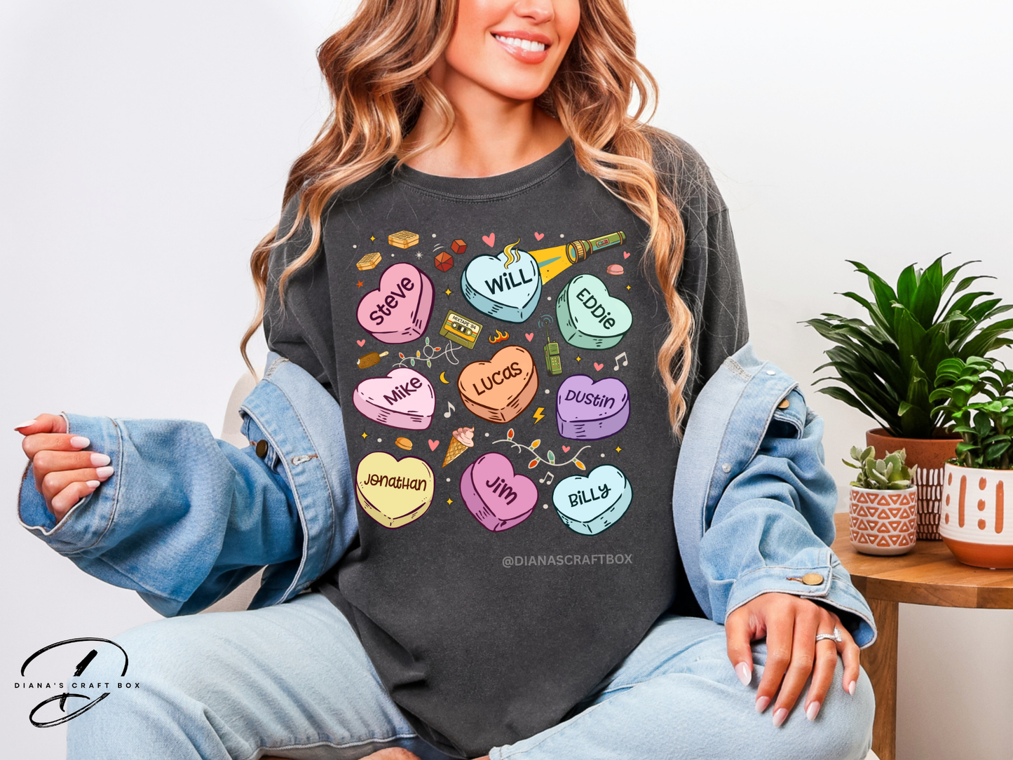 Stranger things Valentines t-shirt
