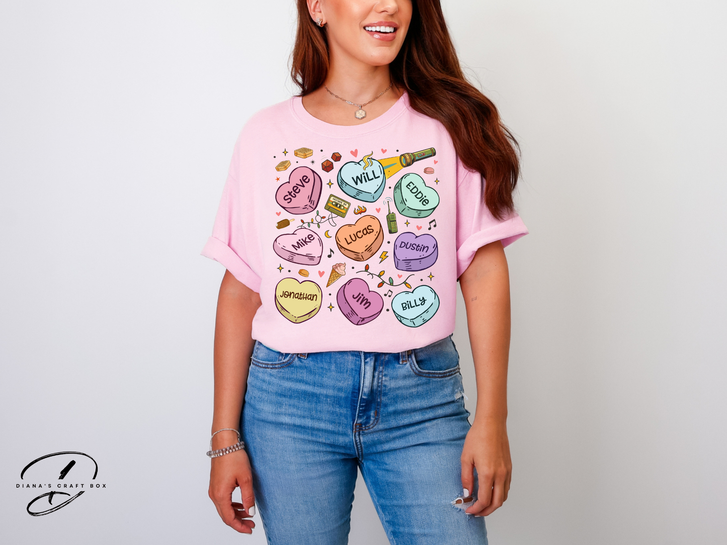 Stranger things Valentines t-shirt