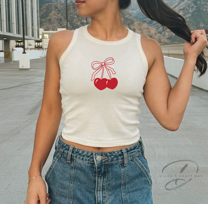 Cherry Bows tank top
