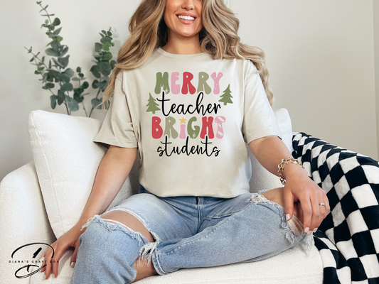 Merry Teacher T-shirt