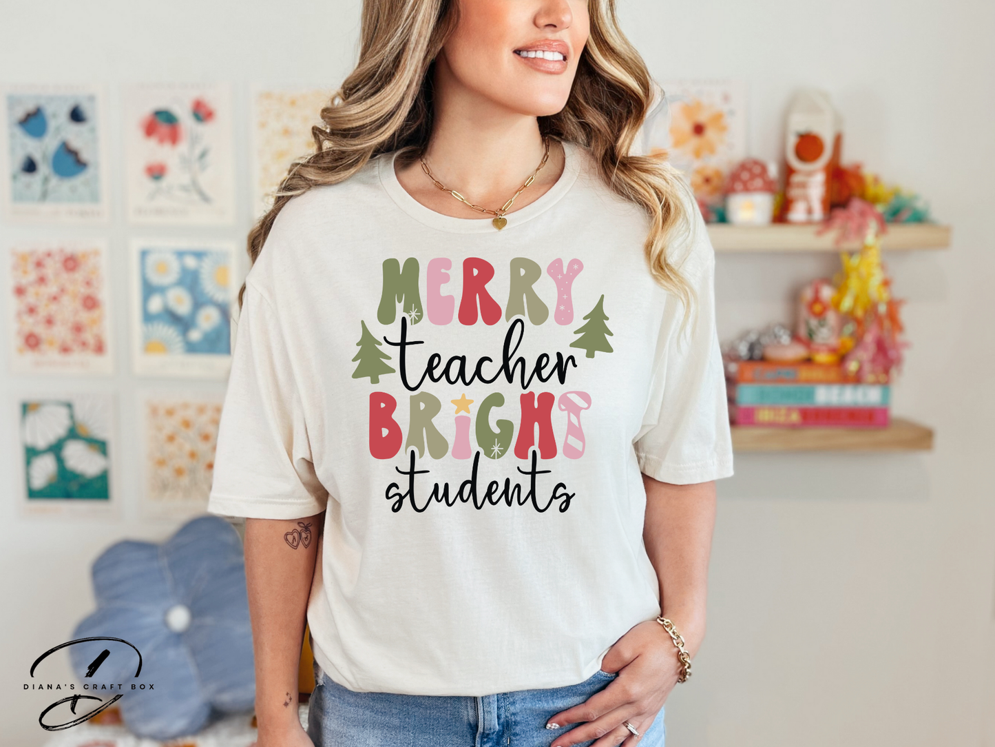 Merry Teacher T-shirt