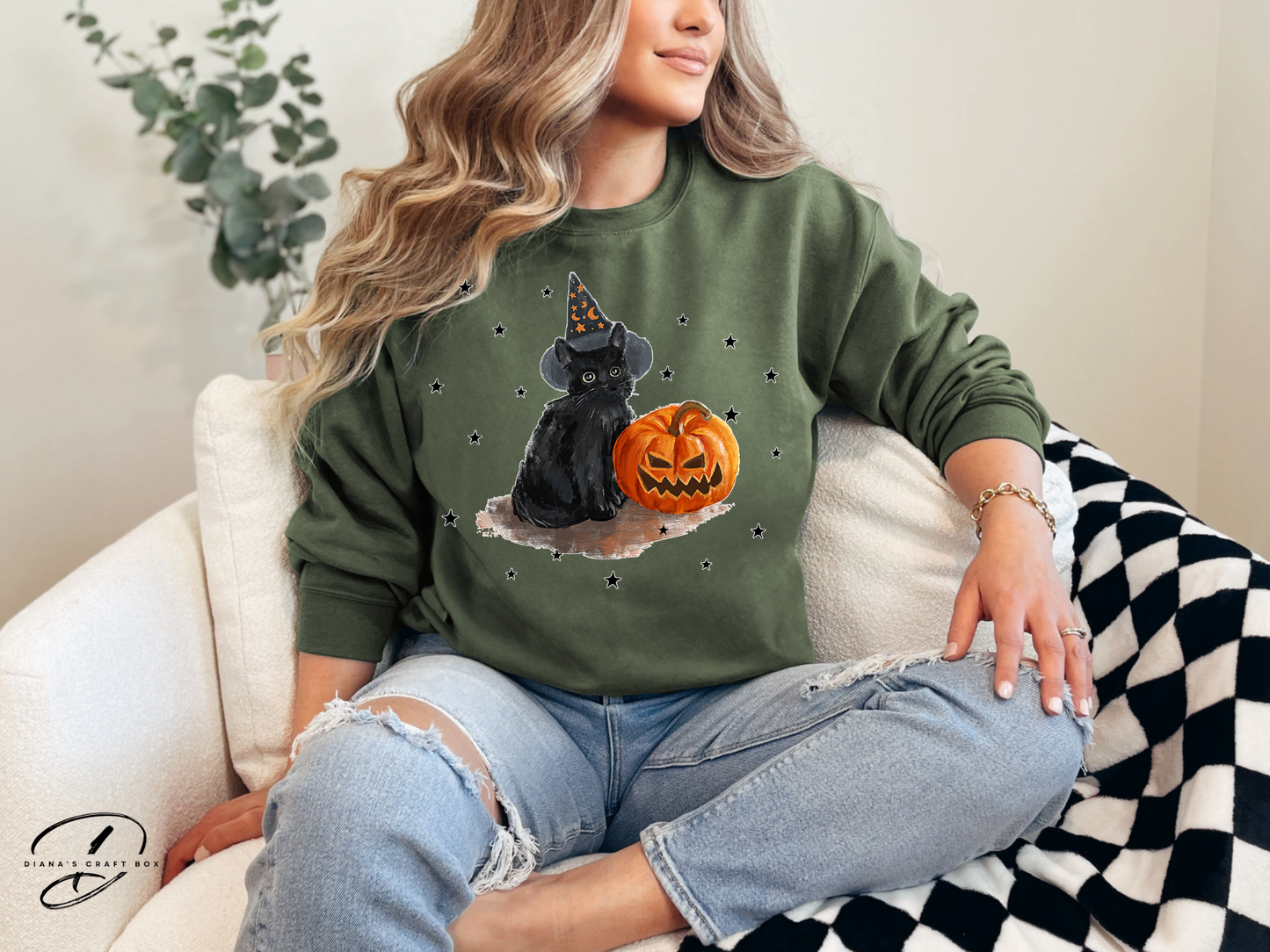 Black Cat Sweatshirt