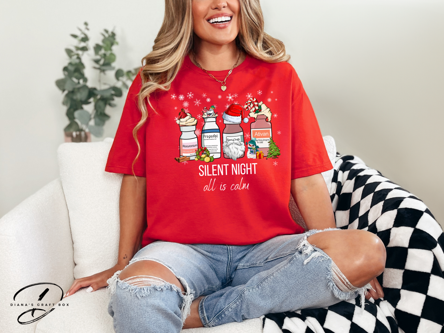 Silent Night (propofol and Ativan) Christmas T-shirt