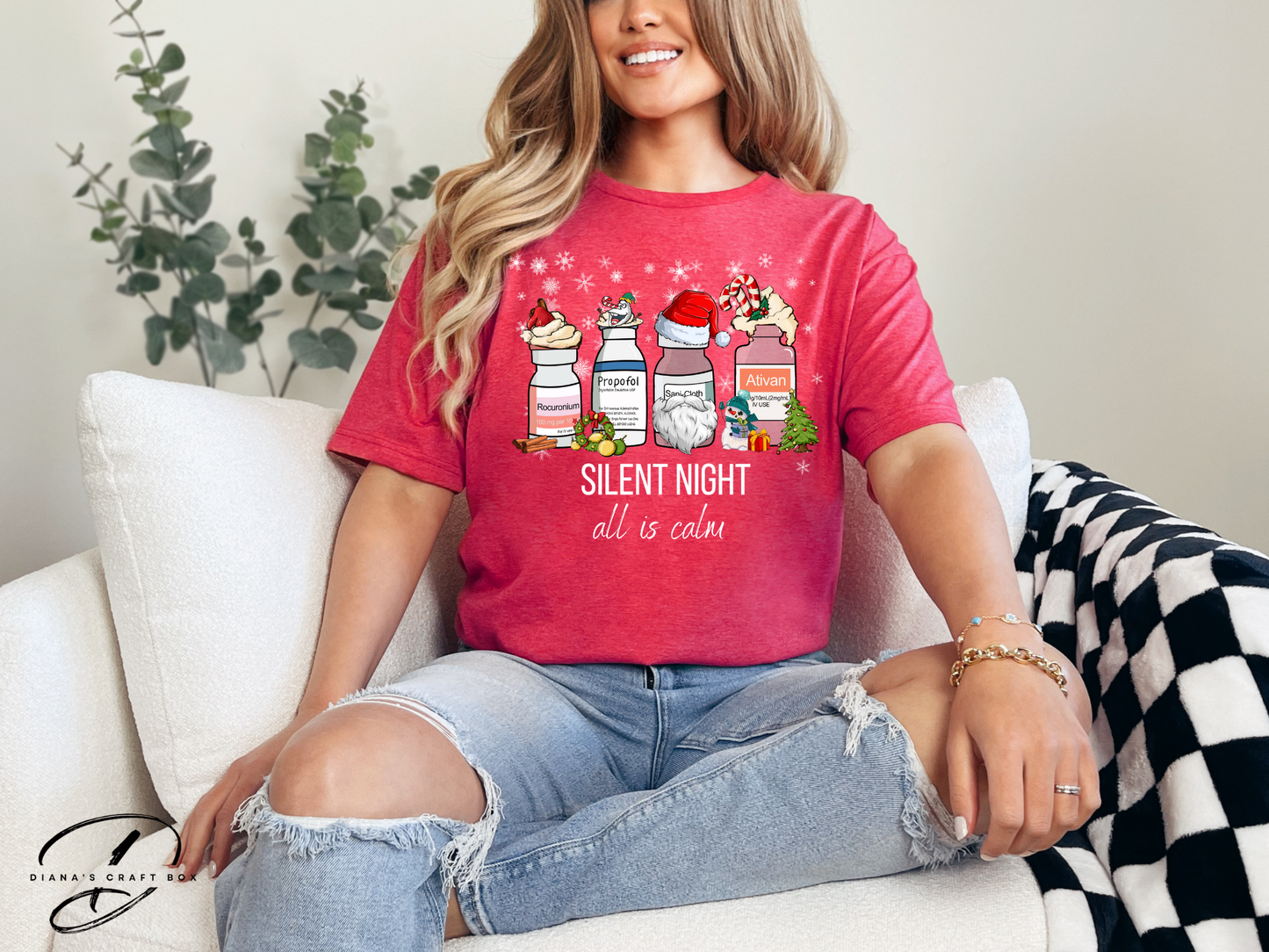 Silent Night (propofol and Ativan) Christmas T-shirt