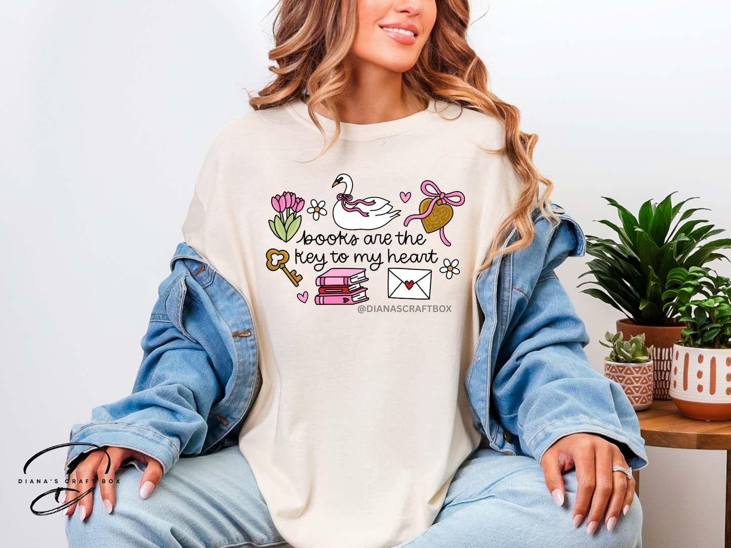 Books are the key to my heart T-shirt
