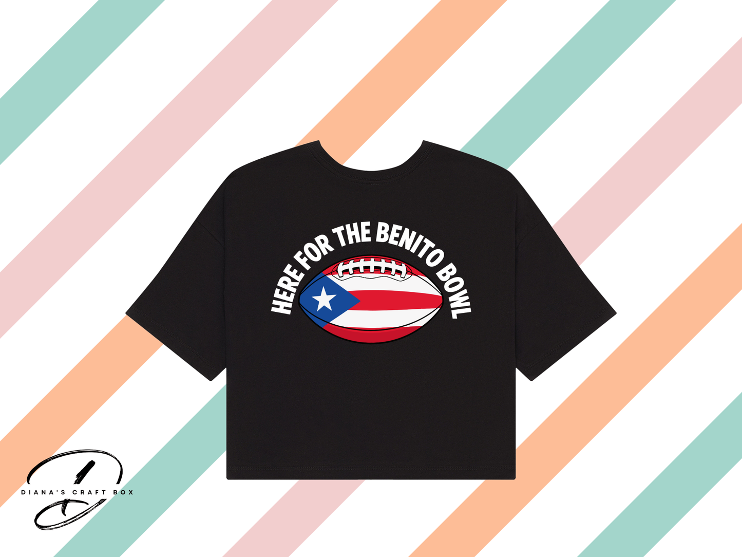 Here for the Benito Bowl Football Crop Top/ Racer Tank Top