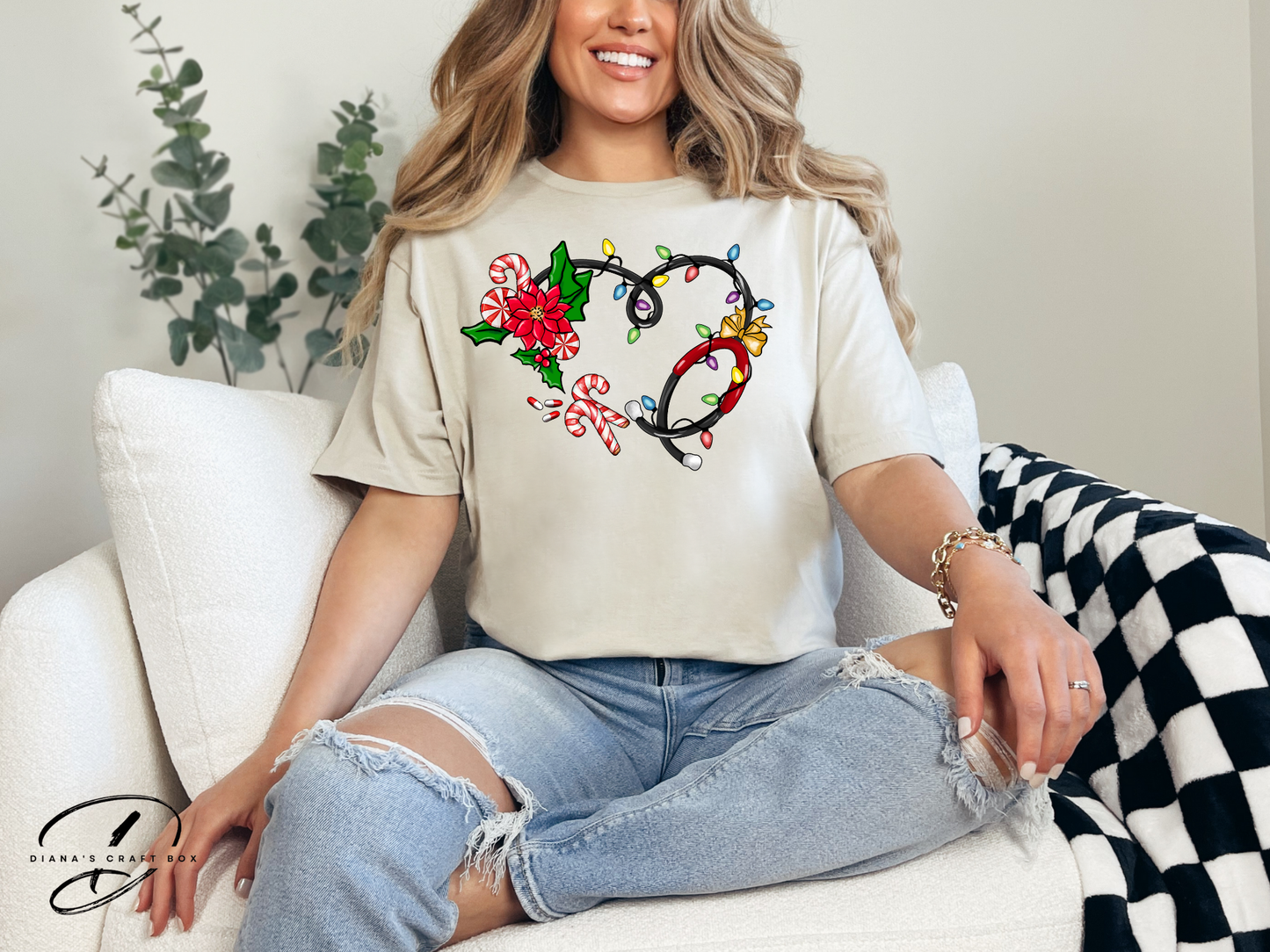 Stethoscope Christmas T-shirt