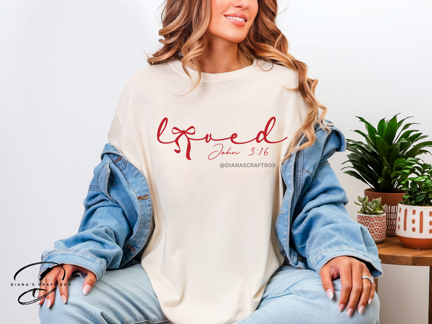 Loved with Bow John 3:13 T-shirt