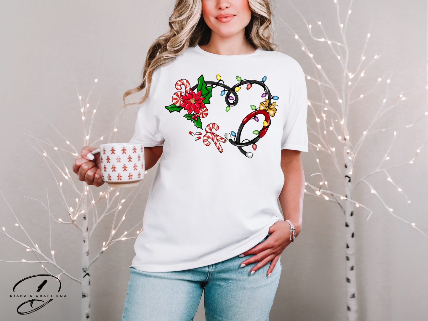 Stethoscope Christmas T-shirt