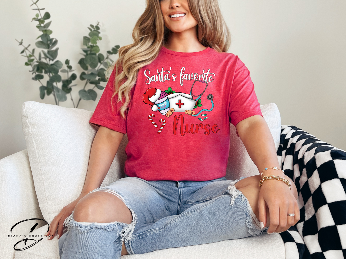 Santa's Favorite Nurse T-shirt