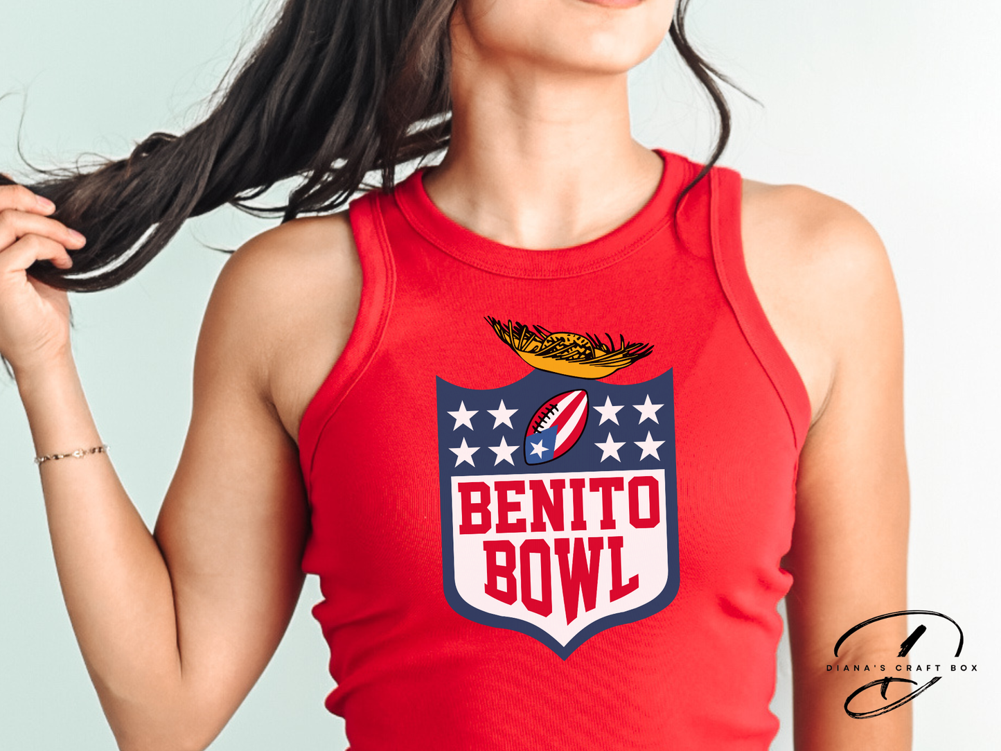 Benito bowl with Pavas Hat Crop Top/ Racer Tank Top