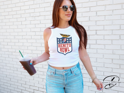 Benito bowl with Pavas Hat Crop Top/ Racer Tank Top