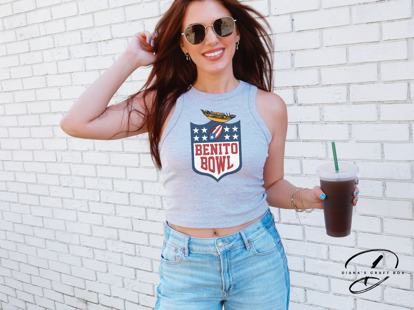 Benito bowl with Pavas Hat Crop Top/ Racer Tank Top