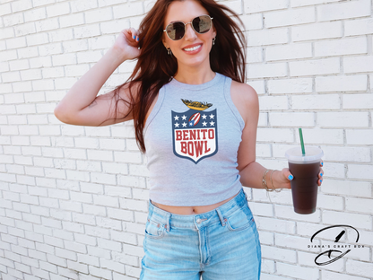 Benito bowl with Pavas Hat Crop Top/ Racer Tank Top