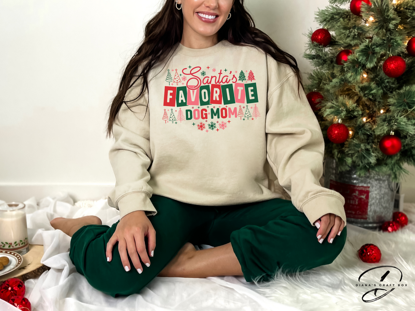 Santa's Favorite Dog mom Sweatshirt