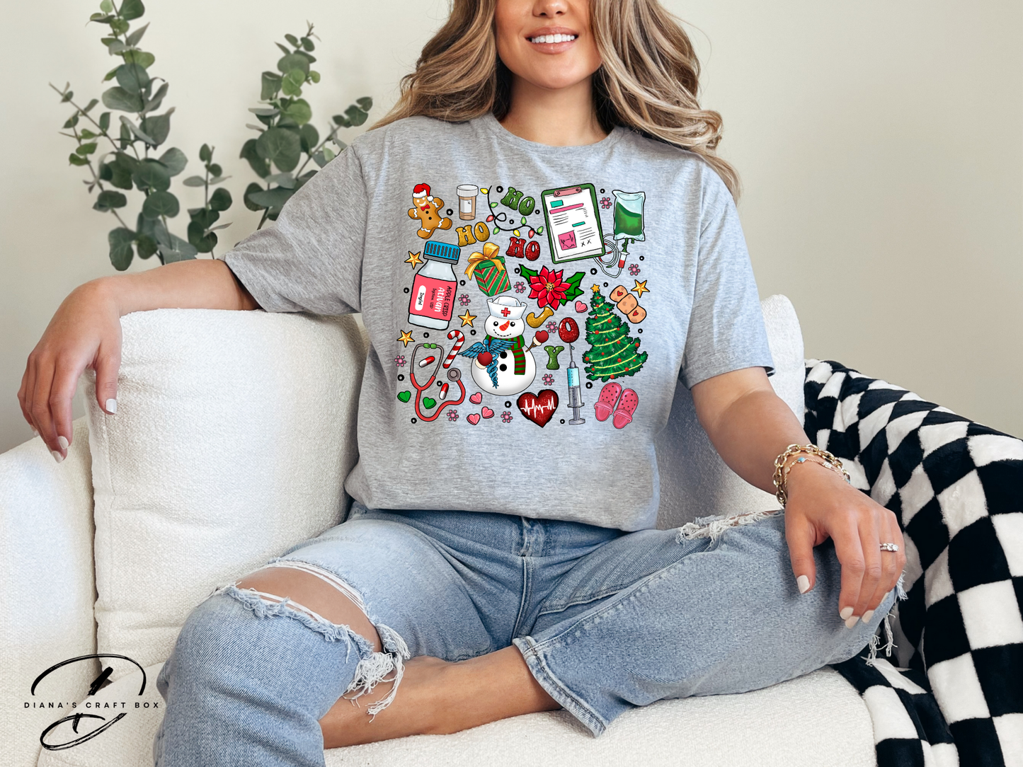 Healthcare Christmas T-shirt