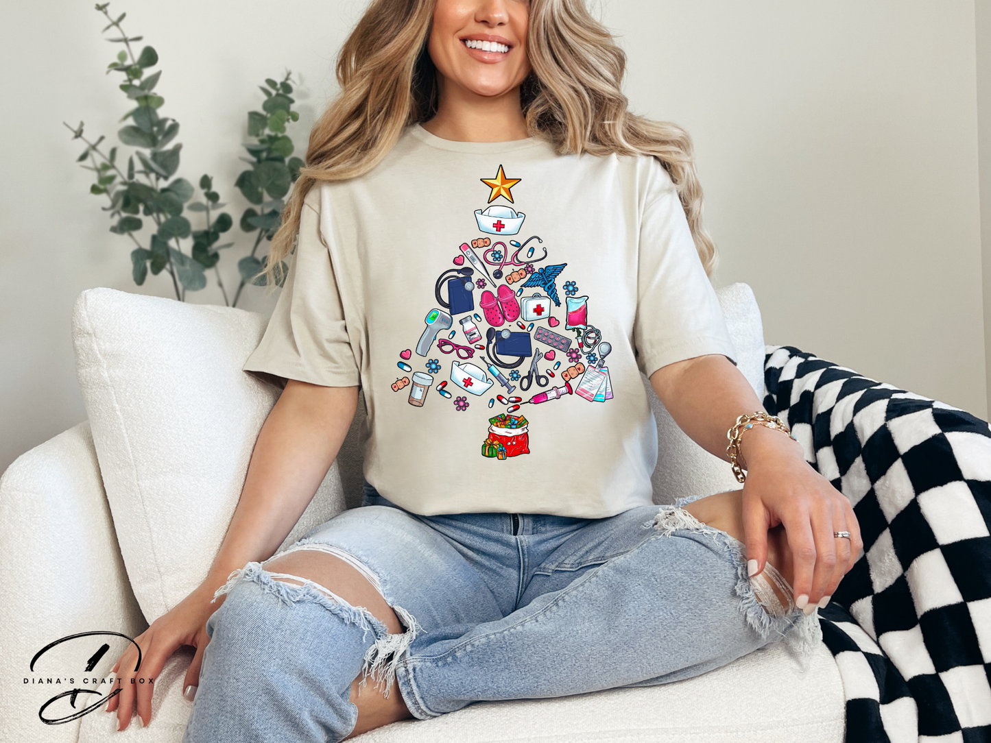 Christmas Tree Healthcare T-shirt