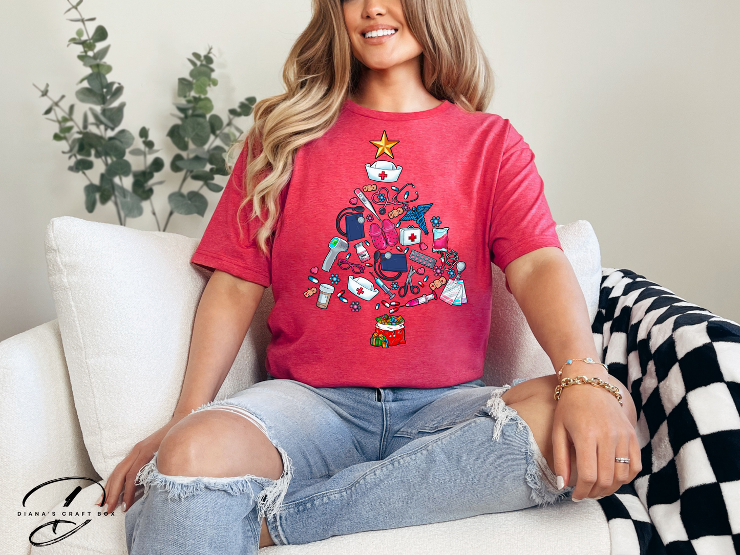 Christmas Tree Healthcare T-shirt