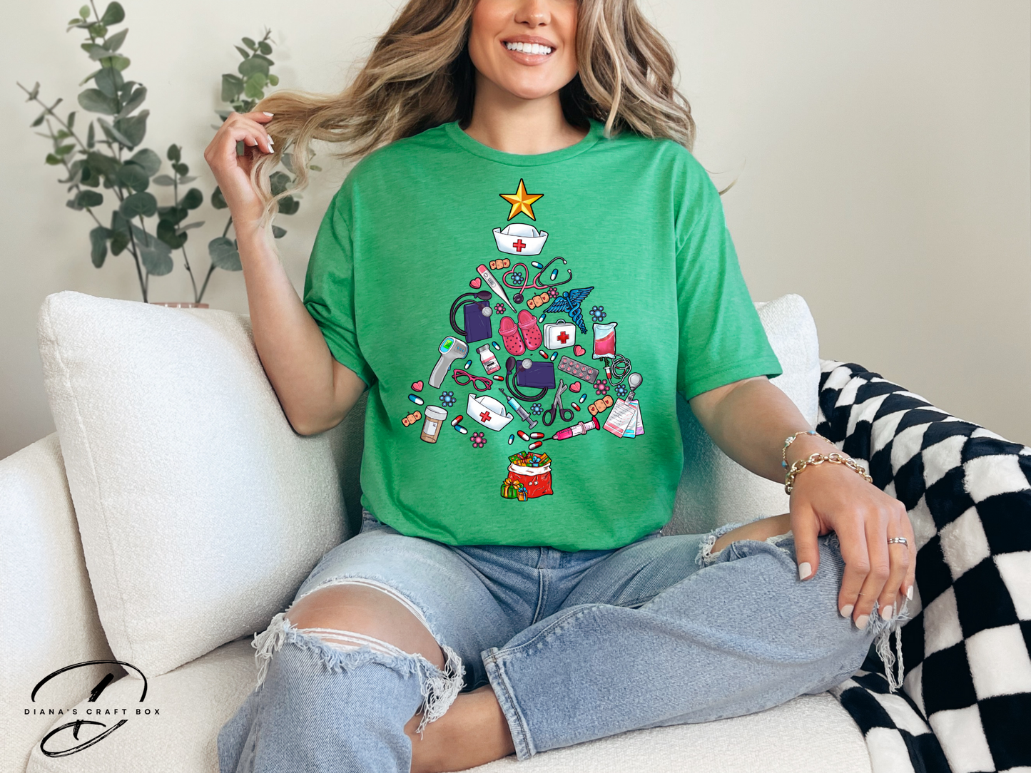 Christmas Tree Healthcare T-shirt