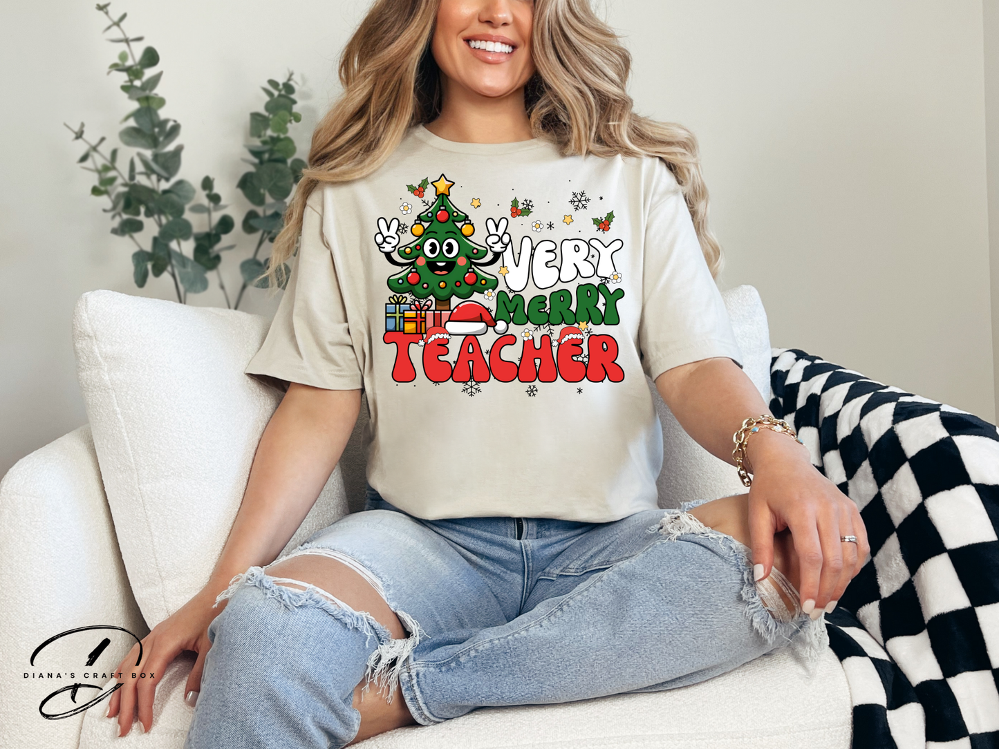 Very Merry Teacher T-shirt