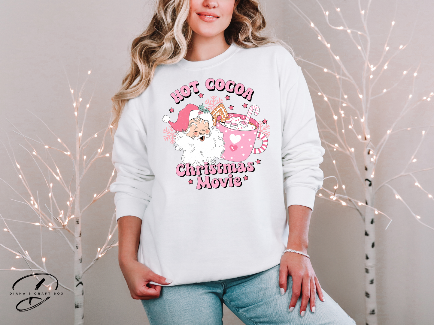 Hot cocoa and Christmas Movies Sweatshirt