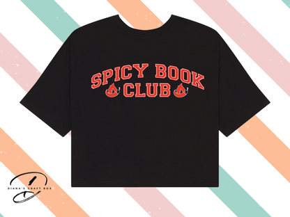 Spicy book club crop top