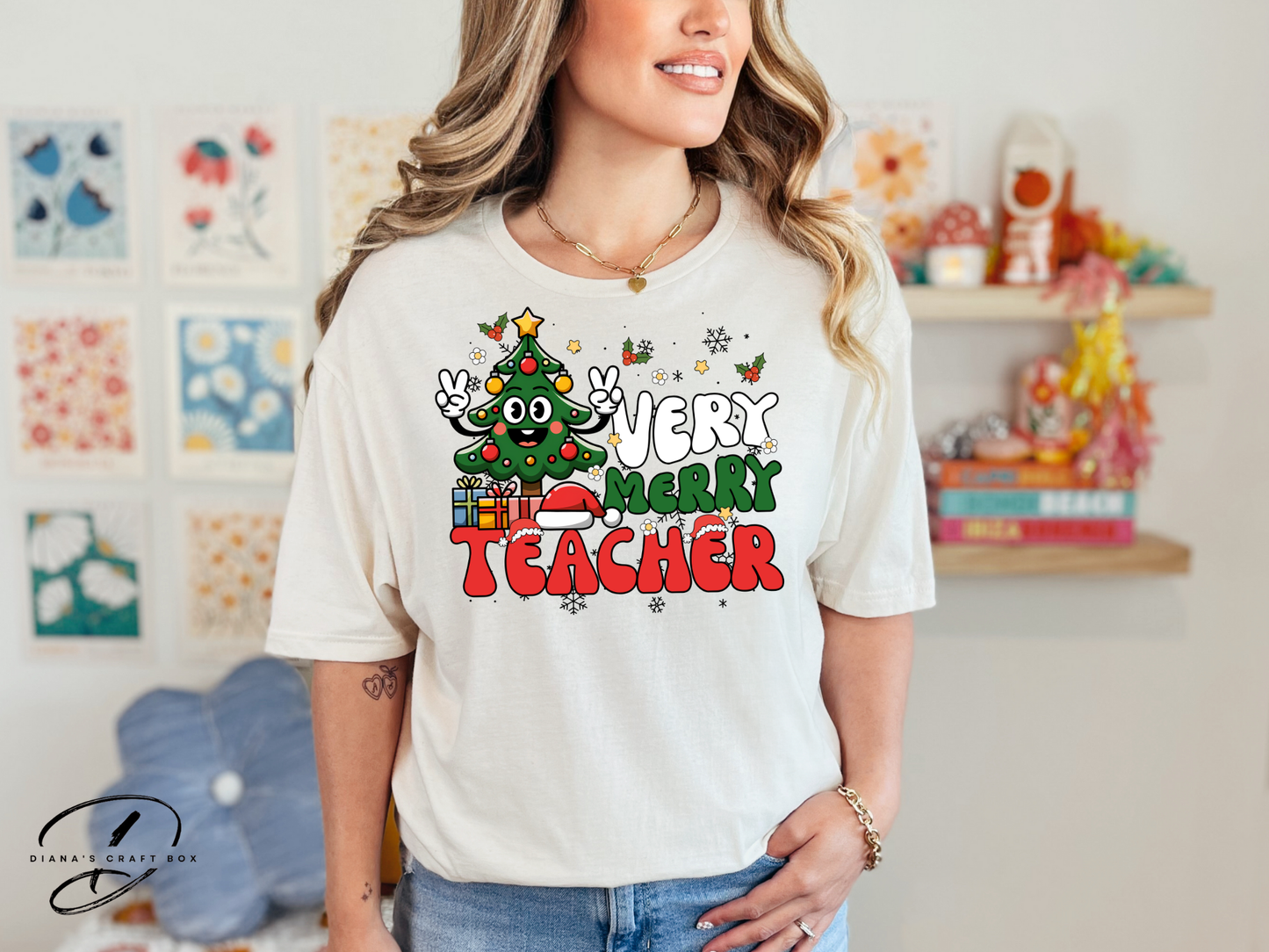 Very Merry Teacher T-shirt