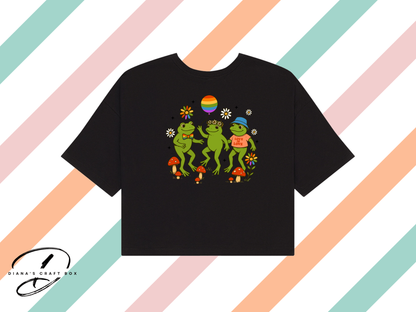 Pride Frogs Crop Top