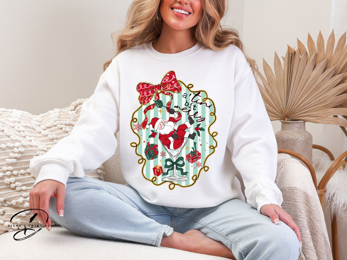a tini' bit merry Sweatshirt
