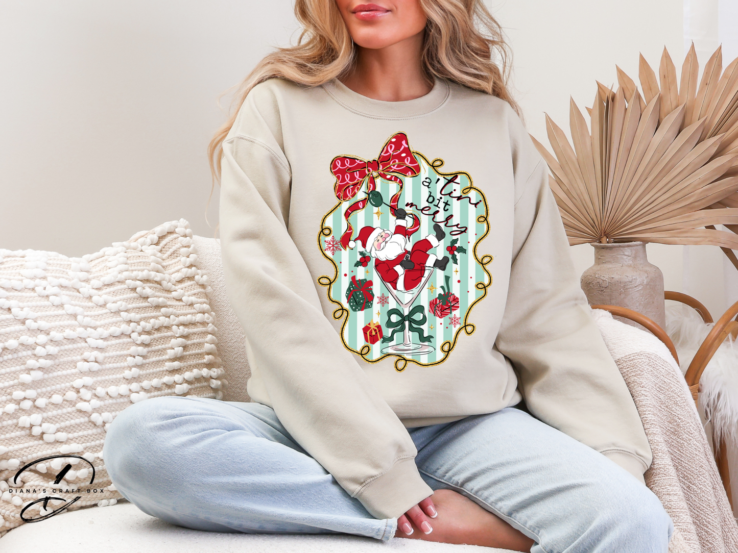 a tini' bit merry Sweatshirt