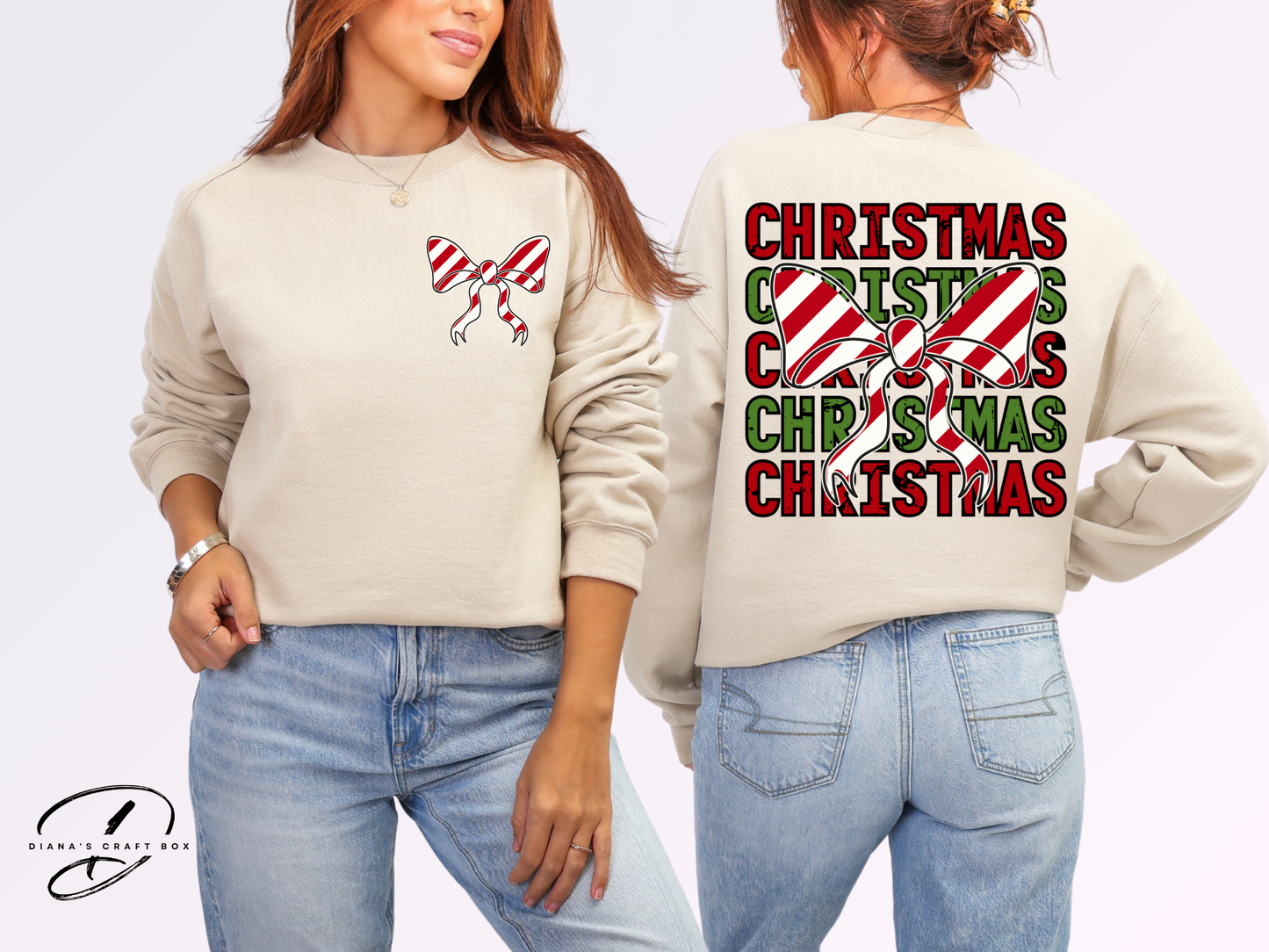 Christmas Bow Sweatshirt