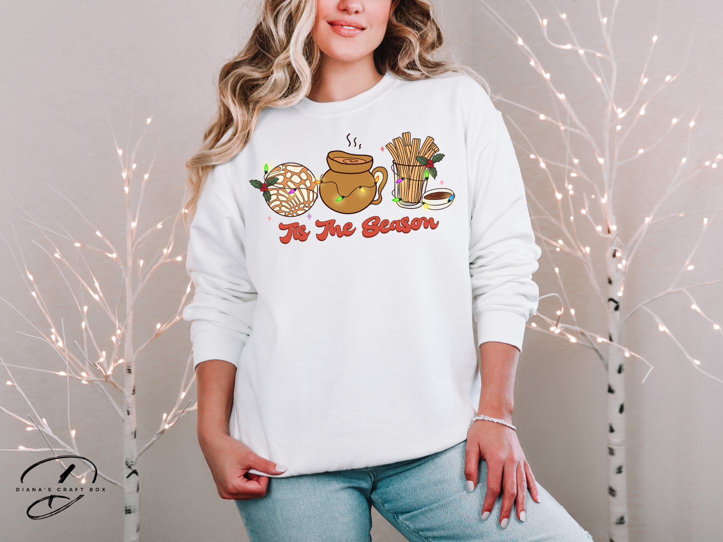 Tis' the season (pan and hot chocolate) Sweatshirt