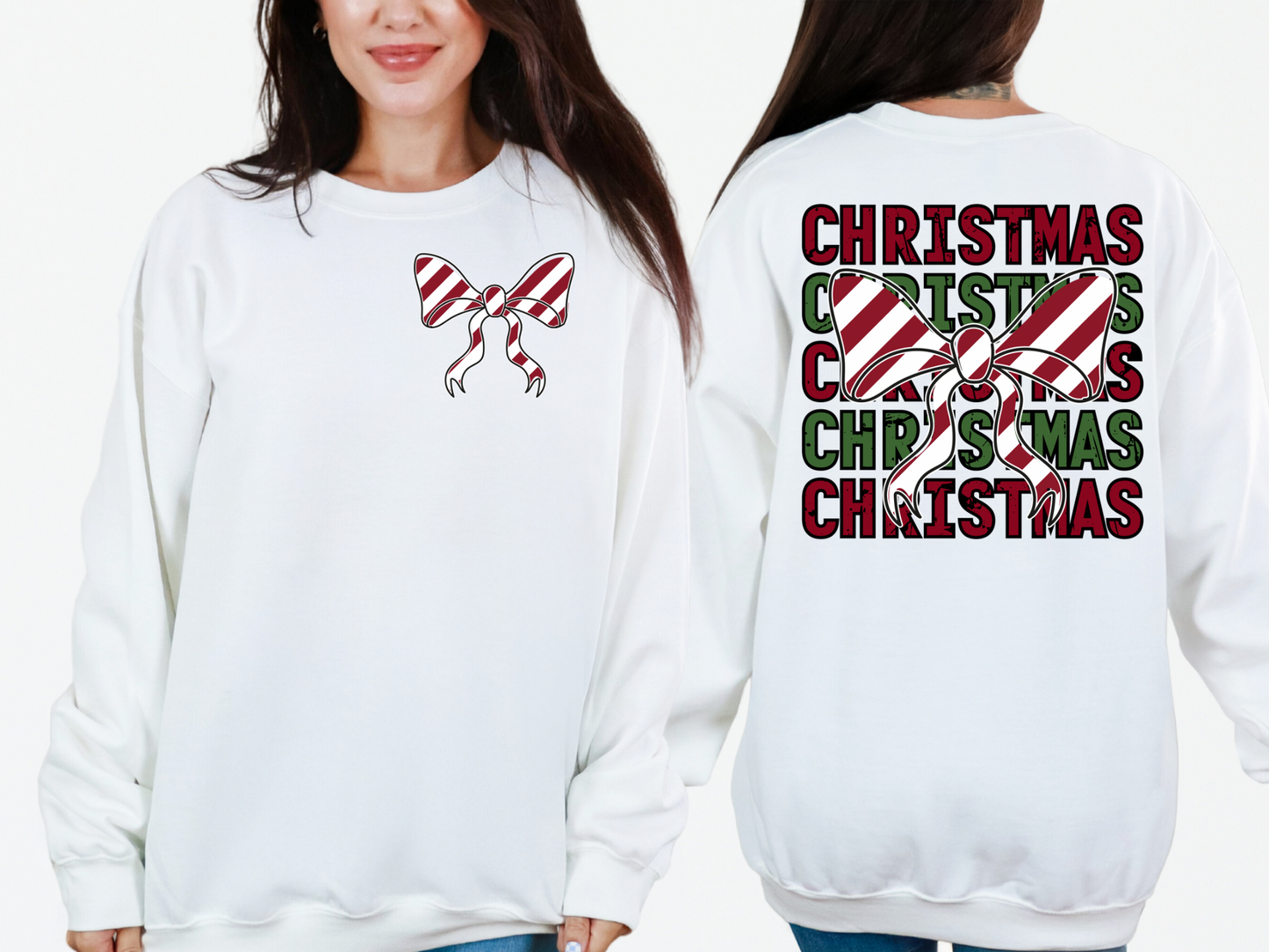 Christmas Bow Sweatshirt