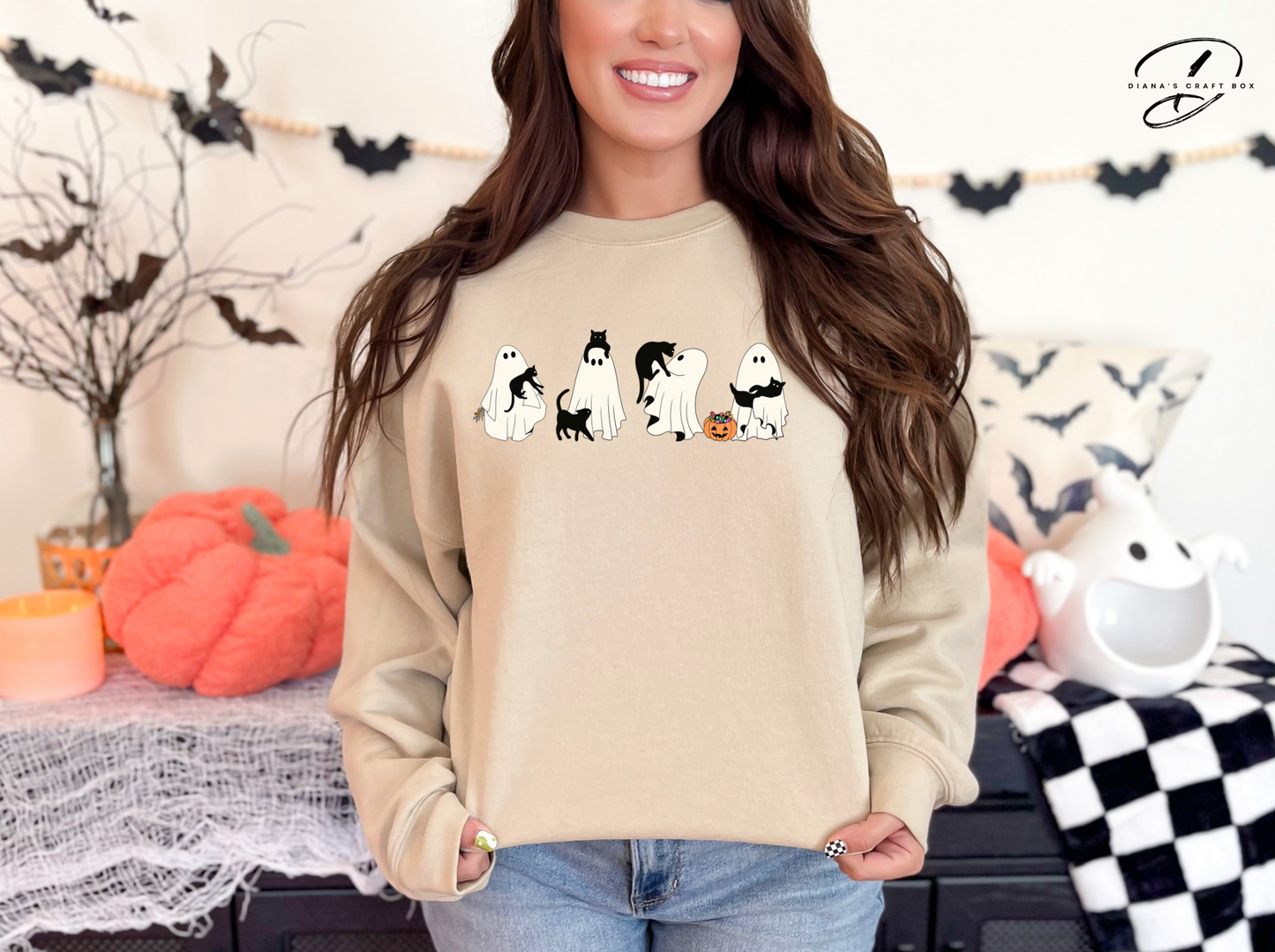 Cat Ghost Sweatshirt