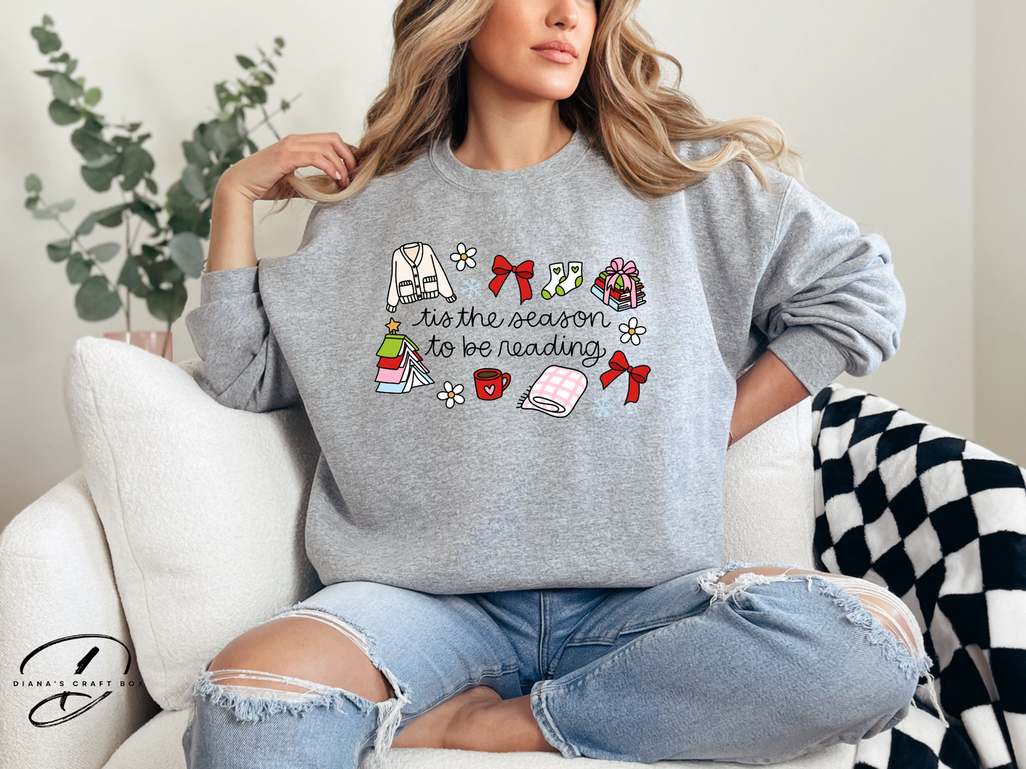 Tis the season to be reading Sweatshirt
