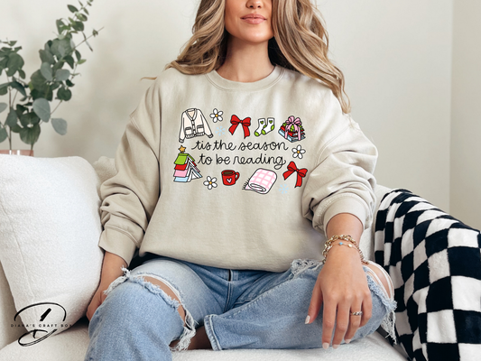 Tis the season to be reading Sweatshirt