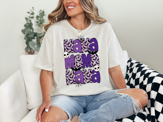 MAMA purple spooky T-shirt