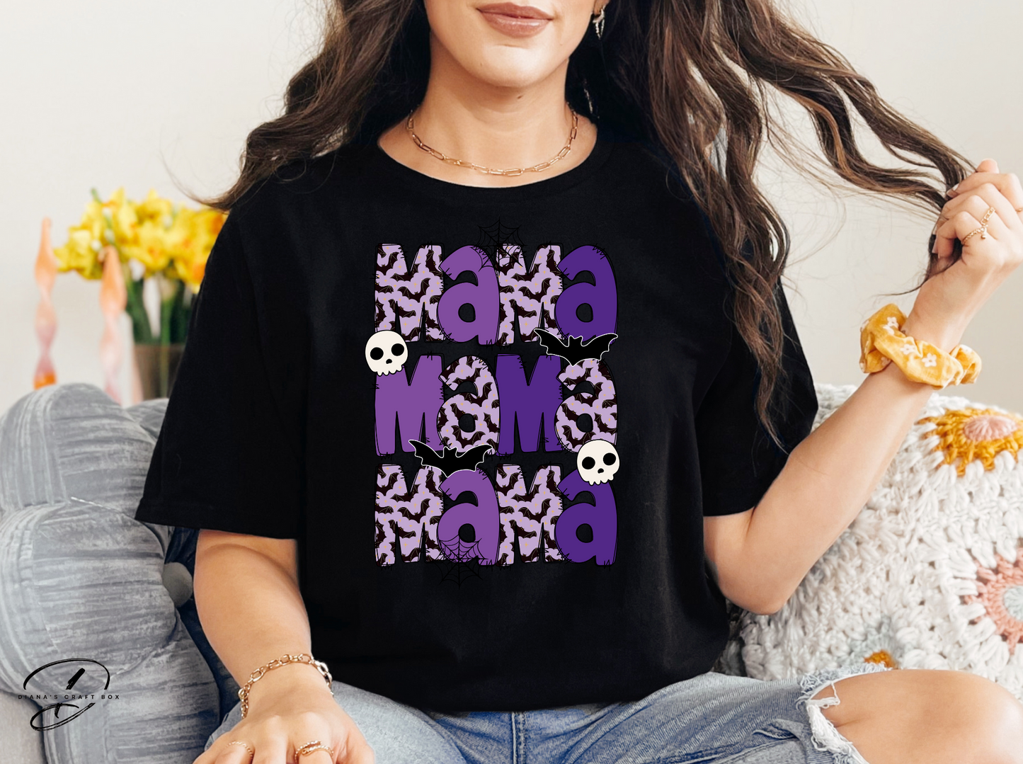 MAMA purple spooky T-shirt