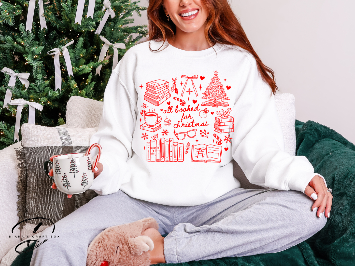 All booked for Christmas Sweatshirt