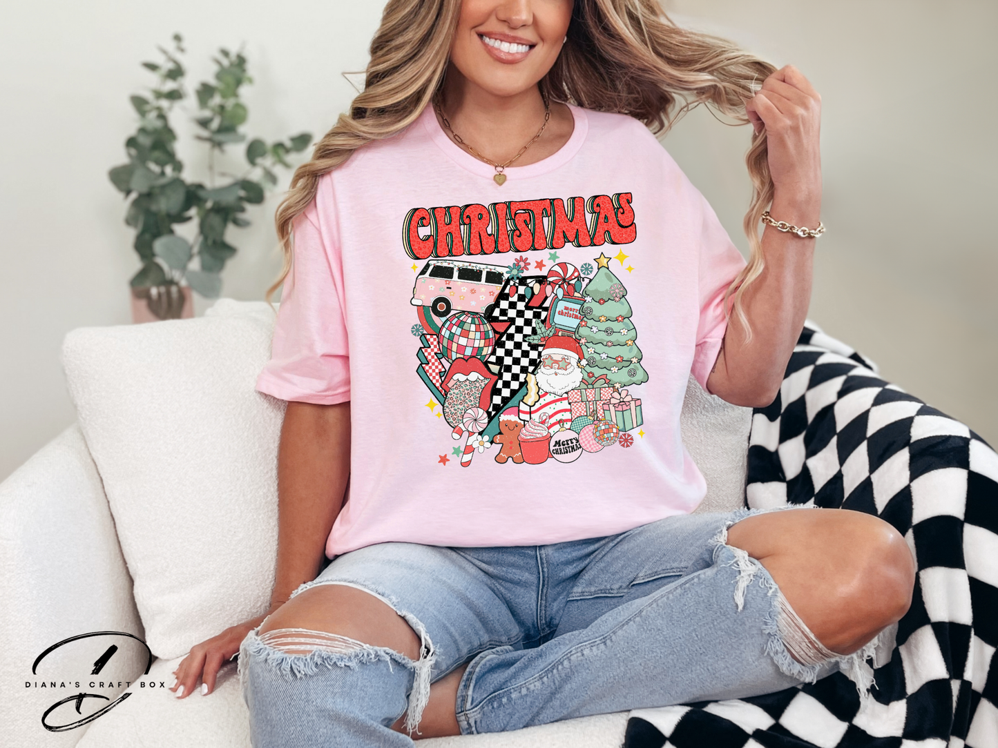 Retro Christmas T-shirt