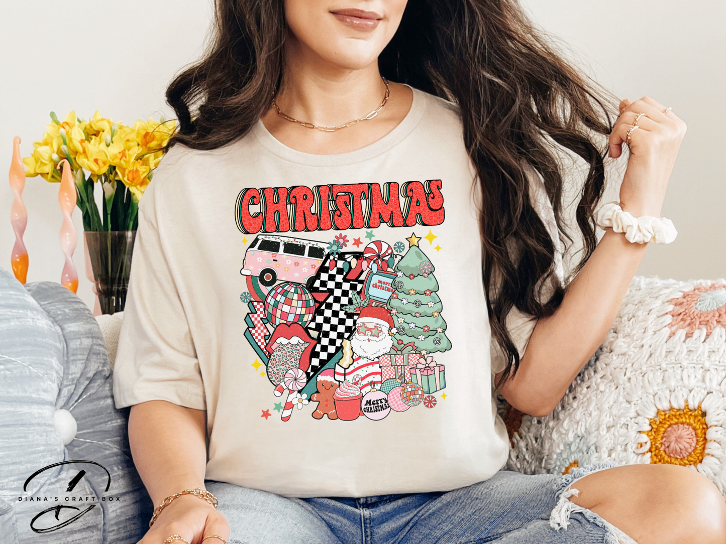 Retro Christmas T-shirt