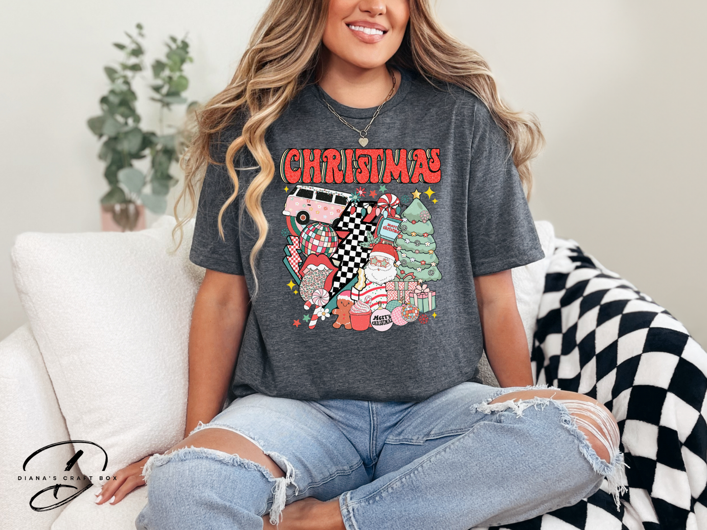 Retro Christmas T-shirt