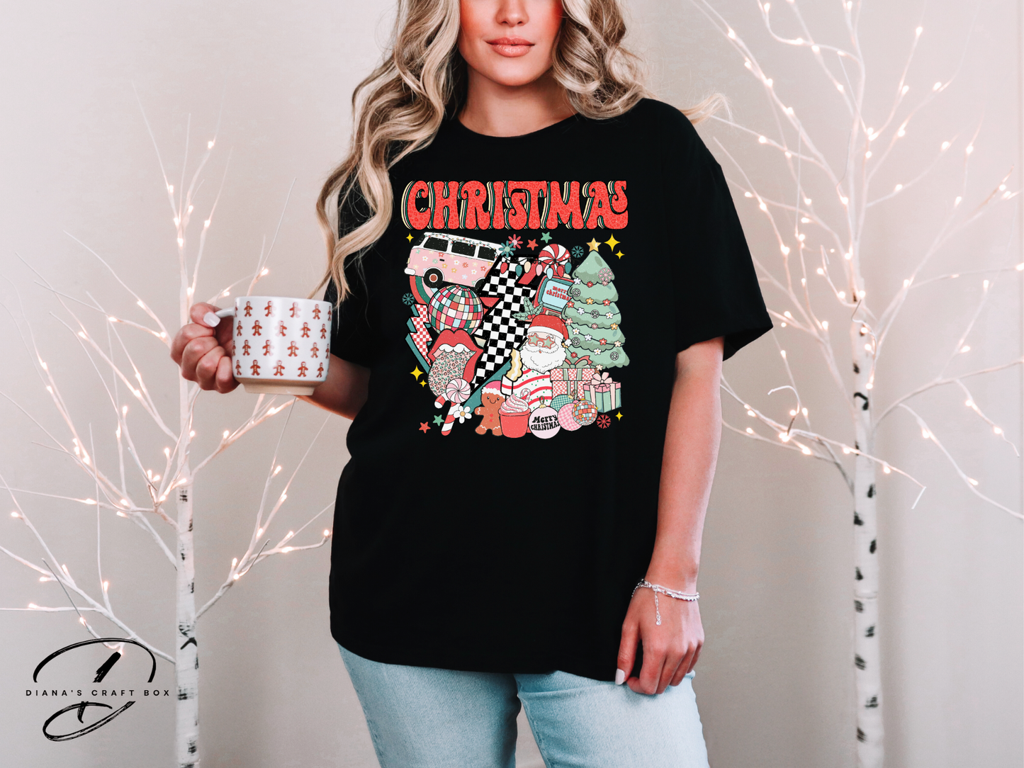 Retro Christmas T-shirt