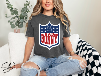 Bad Bunny Bowl (with logo) Crop Top
