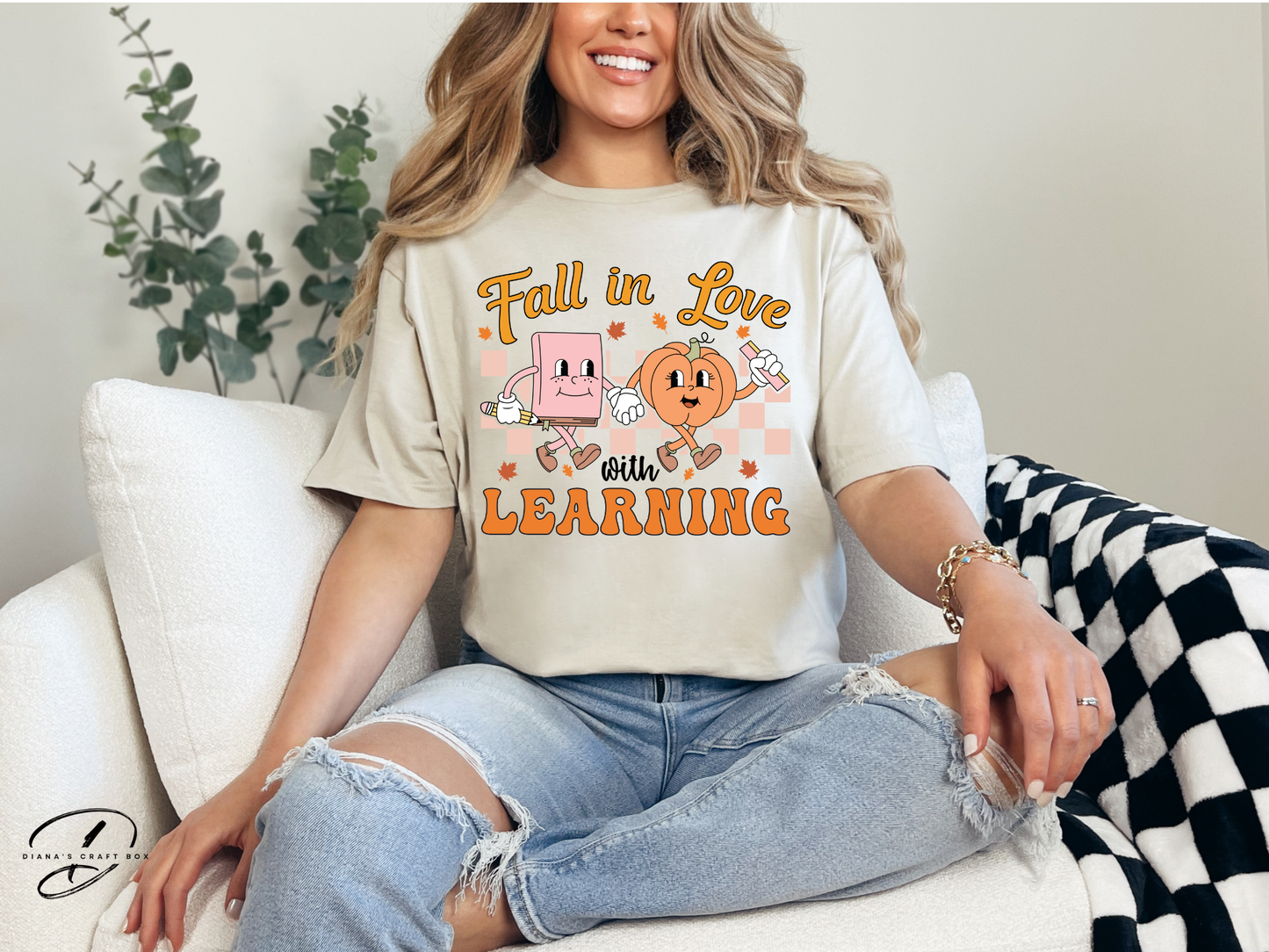 Fall in love with LEARNING T-shirt