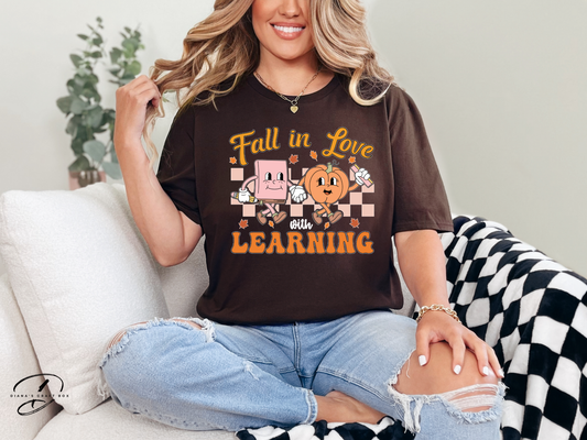 Fall in love with LEARNING T-shirt